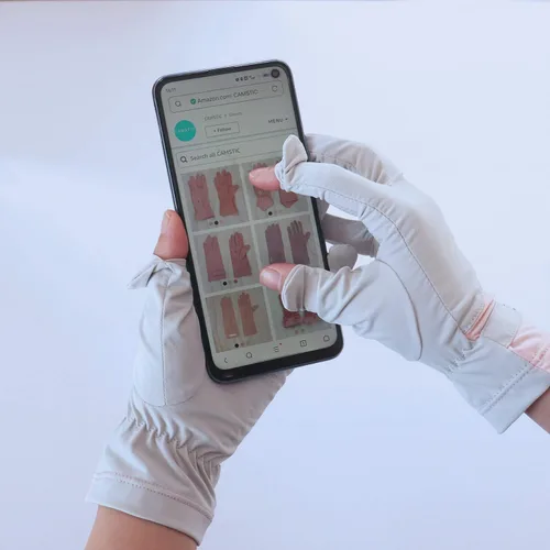 Vista 4 de Guantes de conducción con protección solar UPF 50+ para mujer