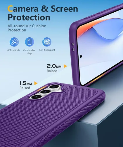 Vista 766 de FNTCASE Funda para iPhone 17 Pro: Fundas delgadas translúcidas de color azul claro compatibles con MagSafe, protección completa de la cámara