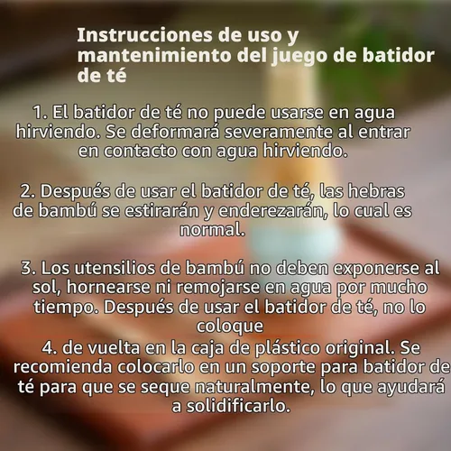 Vista 7 de Batidor y soporte de matcha, Chasen, juego y soporte de batidor de matcha, cuchara de té, cuchara, herramientas tradicionales japonesas para batir