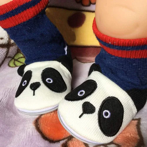 Vista 7 de Lidiano. - Zapatos de suela suave de hule antideslizante para bebé, diseño de dibujos animados, para la casa y para exteriores.