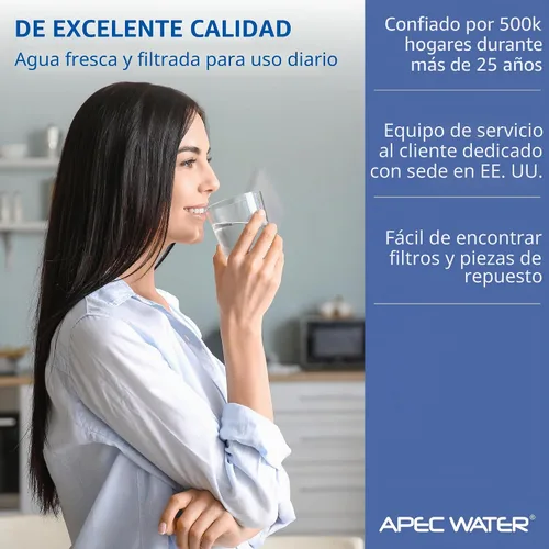 Vista 10 de APEC Water FILTER-SET-PH, RO Replacment Filter Set, 90 GPD, Alkaline