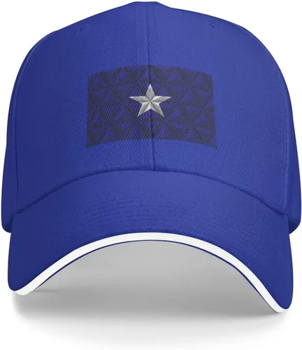 Vista 2 de QIZYOQA Bonnie Blue Flag with Polygon Effect Baseball Cap for Men Women Adjustable Funny Dad Hat