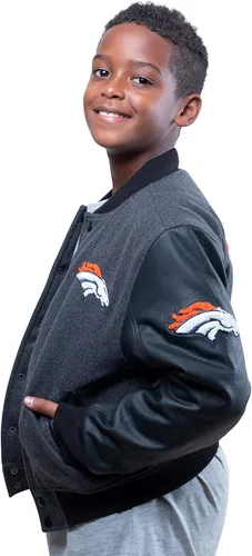 Vista 3 de Ultra Game NFL - Chaqueta de béisbol clásica para niños