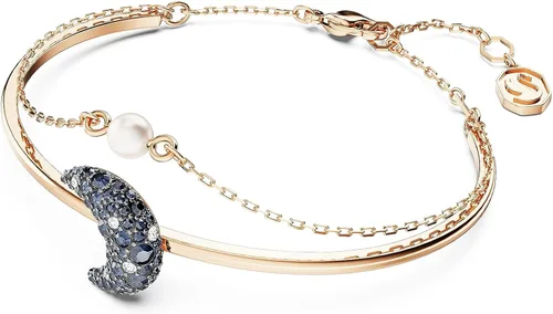 Vista 2 de SWAROVSKI Brazalete Luna, Luna, Multicolor, Acabado en tono oro rosa, Latón, Sin gemas.
