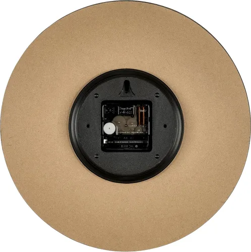 Vista 5 de Bernhard Products Reloj de pared rústico de playa de 12 pulgadas, redondo, silencioso sin tictac, de cuarzo, funciona con pilas, aspecto de madera