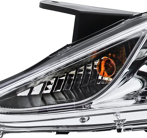 Vista 6 de SPEC-D TUNING Faros delanteros LED cromados SMD compatibles con Hyundai Sonata 2011-2014, conjunto de faros delanteros izquierdo y derecho