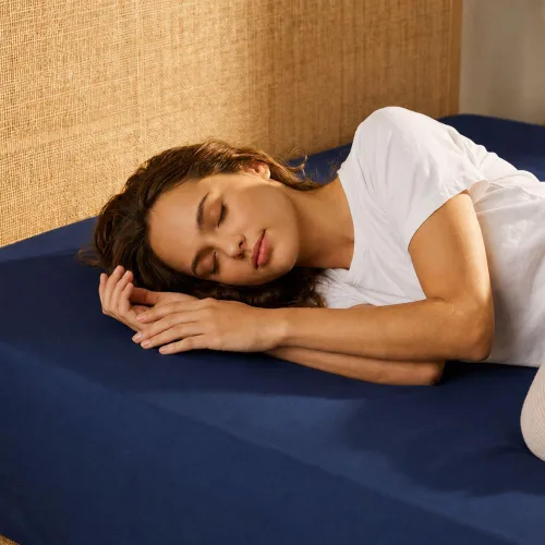 Vista 105 de Sábana bajera ajustable de lujo suave de 600 hilos, 100% algodón egipcio, sábana bajera ajustable individual con elástico alrededor, se adapta a