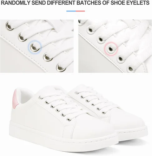 Vista 8 de Vepose - Zapatillas casual para mujer, con soporte para el arco, cómodas, de caña baja, con cordones, para caminar, elegantes, modelo 8003
