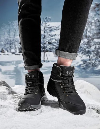 Vista 7 de UPSOLO Mens Waterproof Winter Boots