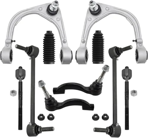 Vista 16 de Detroit Axle - Kit de suspensión delantera de 10 piezas para Chevrolet Trailblazer GMC Envoy 2004-2007 2005 2006 Soportes de brazo de control