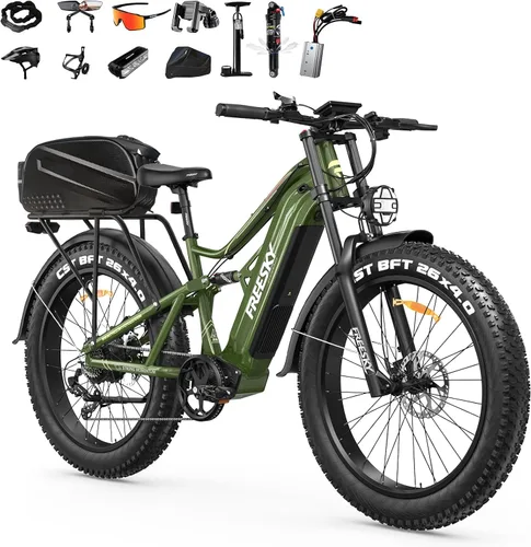 Vista 12 de FREESKY 3500W BAFANG Motor Electric Bike for Adults, 48V 30Ah Samsung Cells Battery Ebike 120 Miles, 38+MPH, 26" Fat Tire Dirt All-Terrain Mountain