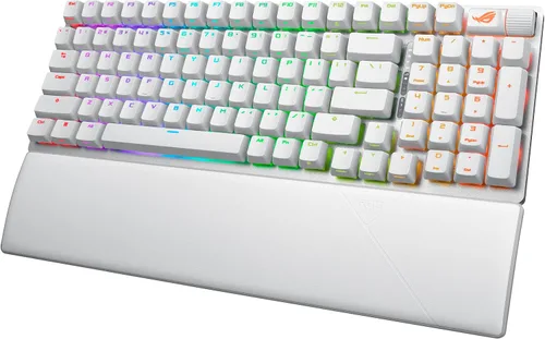 Vista 9 de ASUS ROG Strix Scope II 96 Teclado mecánico inalámbrico para juegos, 96% de tamaño completo, conectividad trimodo, interruptores ROG NX Storm