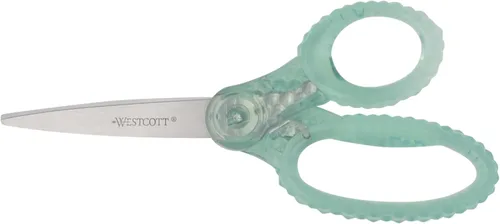 Vista 9 de Westcott GEM con diseño de cristal, tijeras puntiagudas de 7 pulgadas para estudiantes de 12 años en adelante, esencial para el aula con empuñadura