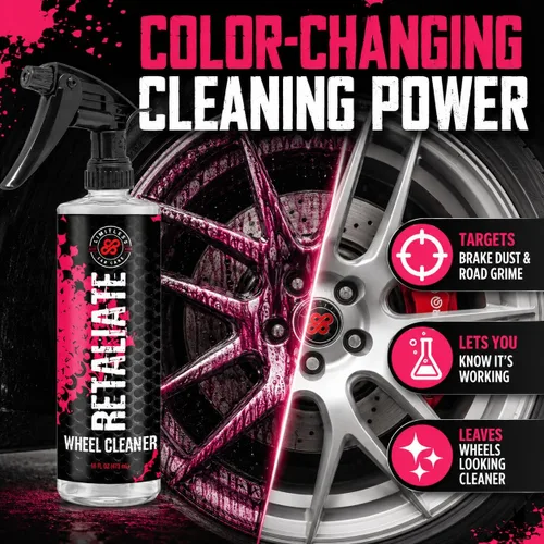 Vista 6 de LimitlessCarCare Limpiador de ruedas y removedor de hierro Retaliate 16oz