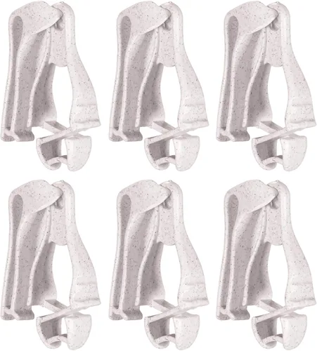 Vista 8 de Ergodyne Squids 3405 - Pinza para guantes con clip para cinturón, paquete de 6, color azul