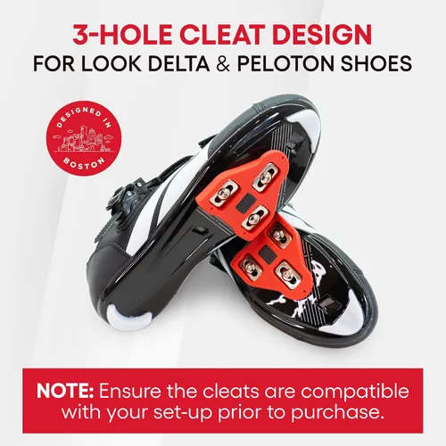 Vista 7 de Tacos de repuesto para bicicleta compatibles con zapatos Peloton y pedales Look Delta