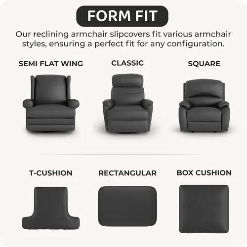 Vista 6 de PAULATO BY GA.I.CO. Funda para sillón, sofá, desmontable, para muebles, elástica, de doble vista, hecha en Italia, colección Mille Righe Borgoña