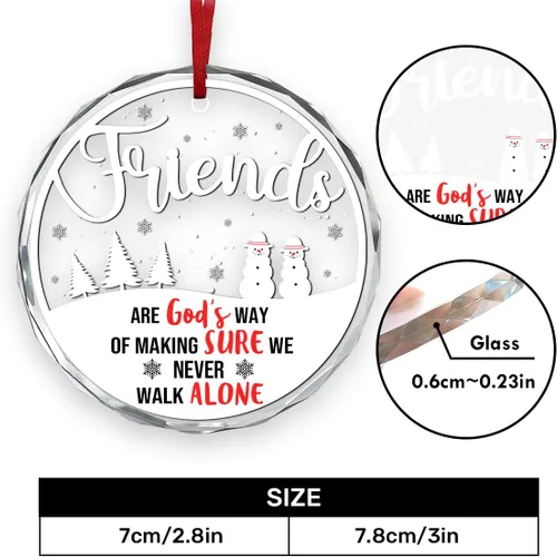 Vista 5 de Jesuspirit Adornos Navideños de Amigos 2025, Regalos de Amistad para Mujeres y Amigas, Adorno para Árbol de Navidad, Adorno de Regalo para Hermanas