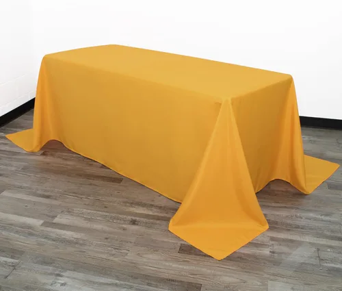 Vista 44 de Your Chair Covers - Mantel rectangular de poliéster sin costuras de alta calidad de 60 pulgadas de ancho x 102 pulgadas de largo - Negro - Mantel