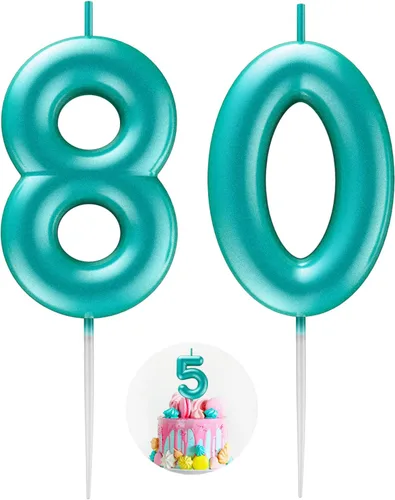 Vista 38 de Vela Azul Número 15 de Cumpleaños Velas 3D de Número para Pastel de Cumpleaños Decoración de Fiesta de Cumpleaños Suministros para Boda