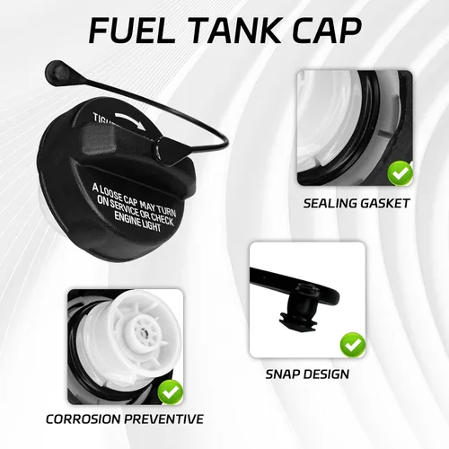Vista 3 de Tapa de combustible de repuesto para Jeep Dodge Ram Chrysler #52030377AB 5278632AG 52030377AA Tapa de llenado Tapa de depósito de combustible