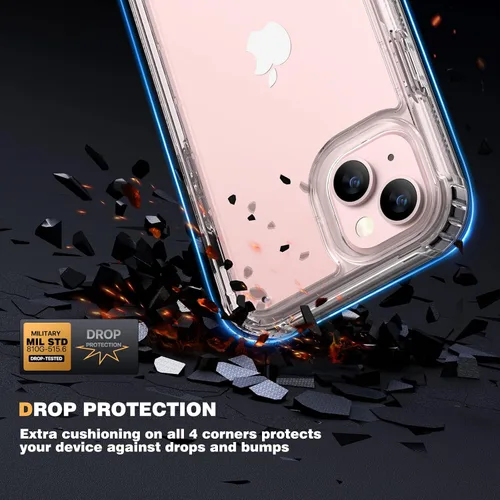 Vista 503 de DIACLARA - Funda transparente compatible con iPhone XR 6.1 pulgadas 2018