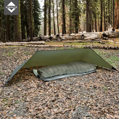 Vista 3 de onewind El juego de refugio para acampar incluye refugio de emergencia, BugNet, huella Juego de refugio con rejilla