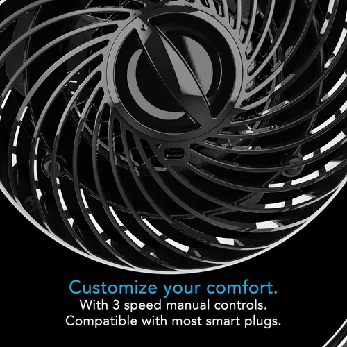 Vista 5 de Ventilador Circulador de Aire Personal Vornado Pivot3 con Clip, con Clip Multisuperficie, Ventilador Portátil Silencioso para Oficina o Dormitorio