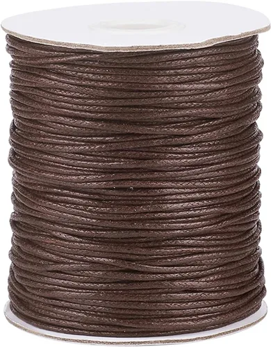 Vista 14 de Cordón de algodón encerado aguamarina de 100 yardas, hilo trenzado para cuentas de cordón de pulsera, collar de alambre de 0.039 pulgadas