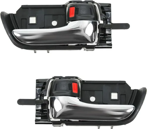 Vista 18 de TRQ Juego de 2 manijas de puerta interior trasera cromada y cachemira para Chevy GMC