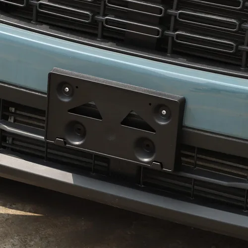Vista 3 de Soporte para placa de matrícula de parachoques delantero compatible con Ford Maverick 2022 2023 2024 2025, adaptador de montaje de parachoques