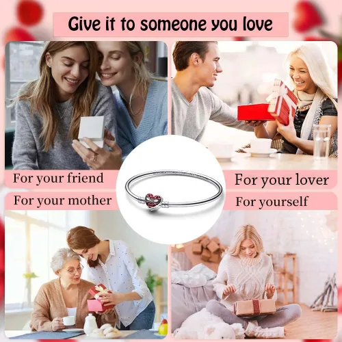 Vista 9 de Dijes de personajes de película para mujer, pulseras y collares en plata de ley 925, día de la madre, cumpleaños, Navidad