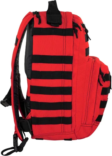 Vista 8 de LINE2design Mochila deportiva militar para trauma de primeros auxilios - bolsa táctica Molle - Rojo
