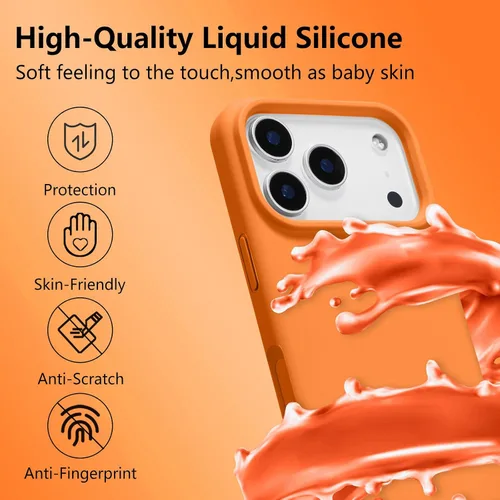 Vista 657 de Funda magnética de silicona para iPhone 13 Pro, color blanco antiguo [Compatible con Magsafe] [Forro de microfibra suave antiarañazos], funda