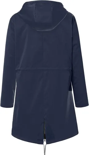 Vista 3 de Chaquetas de lluvia para mujer talla grande impermeables ligeras ajustables resistentes al viento con capucha rompevientos con cremallera