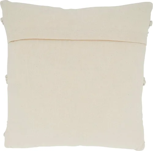 Vista 2 de SARO LIFESTYLE Almohada de diamante Pom Pom con relleno de plumón