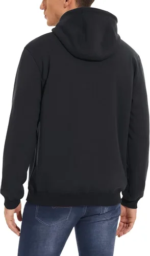 Vista 3 de MAGCOMSEN Sudadera con capucha pesada con forro polar Sherpa para hombre