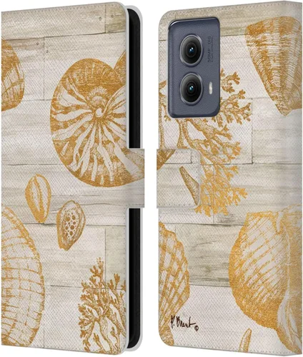 Vista 10 de Head Case Designs Funda de piel con licencia oficial de Paul Brent Agate Mermaid Coastal para Motorola Edge (2024)
