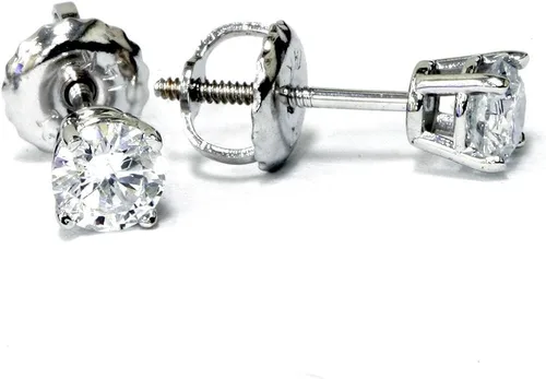 Vista 3 de Tornillos de diamante de 34 quilates, oro blanco de 14 quilates, Oro blanco de 14 quilates, diamante