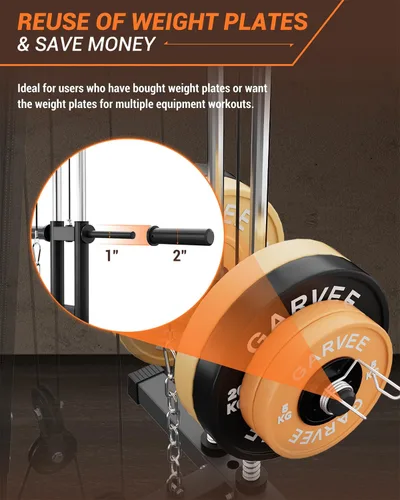 Vista 4 de Multifunctional Home Gym Machine, Home Gym Equipment with Leg Press, Full Body Workout Equipment for Strength Training, Max Capacity 400LBS, Fit for