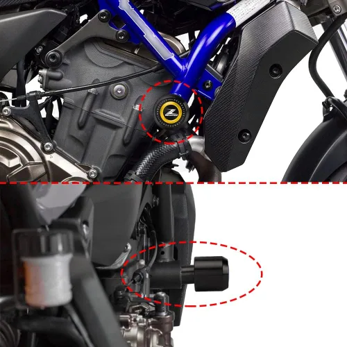 Vista 2 de Para Ka-wasaki Z900 Z900RS 2017-2024 Marco de motocicleta Anti-colisión Protección contra caídas Slider Crash z 900 rs z900 Accesorios (dorado)