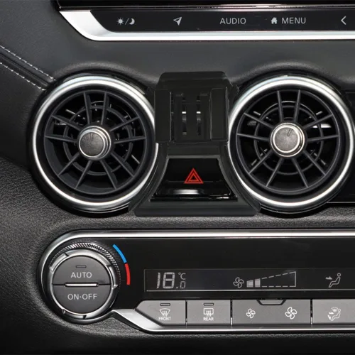 Vista 2 de Soporte de teléfono personalizado (tecnología de sujeción automática) compatible con Nissan Sentra 2020-2025, manos libres de cuna de sujeción