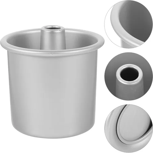 Vista 8 de Kichvoe Molde redondo para pasteles de aleación de aluminio, con parte inferior extraíble, molde para hornear profundo para distribución uniforme