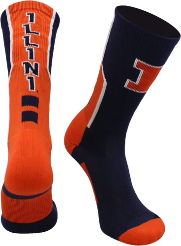 Vista 25 de TCK NCAA Perimeter Crew Socks, calcetines deportivos de equipo de rendimiento atlético para hombres y mujeres, absorben la humedad, con licencia