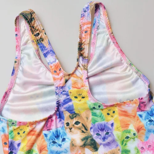 Vista 5 de Trajes de baño de una pieza para niñas con unicornio, sirena