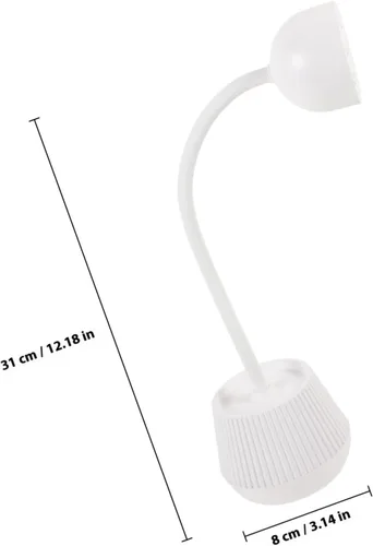 Vista 2 de Lámpara LED de uñas de gel de 24 W para uñas de gel con cable de alimentación, diseño de cuello de cisne flexible y uso de manicura en el hogar