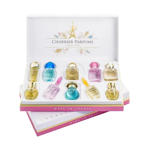 Vista 7 de Charrier Parfums - Caja de regalo de 10 Eaux de Parfum - Colección Précieuse - 2.0 fl oz - Fabricado en Provenza, Francia