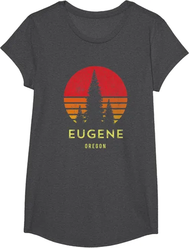 Vista 38 de Camiseta Eugene Oregon, Negro, S