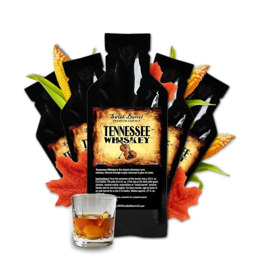 Vista 11 de Tennessee Bourbon Whiskey Flavor Essence (paquete individual), repuesto de sabor de licor para envejecimiento en barrica, mezcladores de cócteles