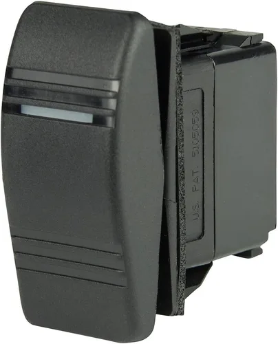 Vista 7 de BEP Marine Control táctil de 3 posiciones IP66 nominal 24V Negro 2 vías DIN montaje en carril interruptor de botón Sin LED.